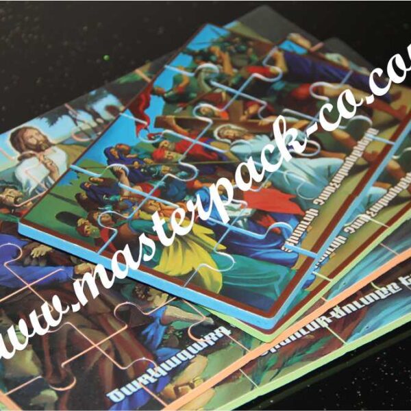 تولید پازل فومی با پوشش سلفون 1