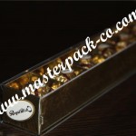 جعبه طلایی شکلات با لیبل